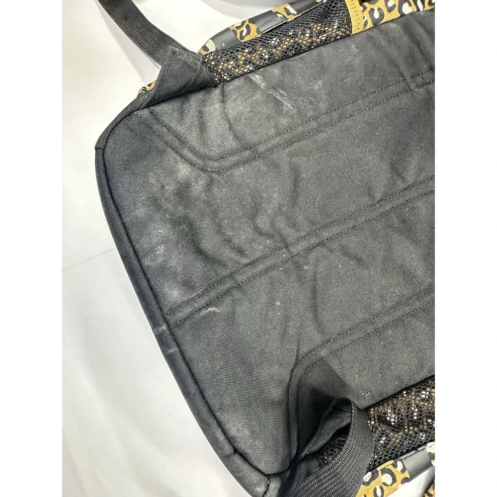 Adidas Classic 3 Stripes Cheetah Print Backpack Large School Travel Sports Bag